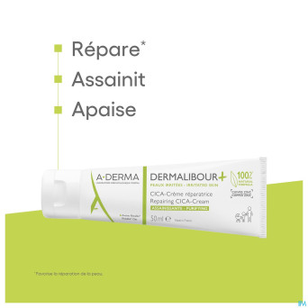 Aderma dermalibour+ creme reparatrice tube 50ml