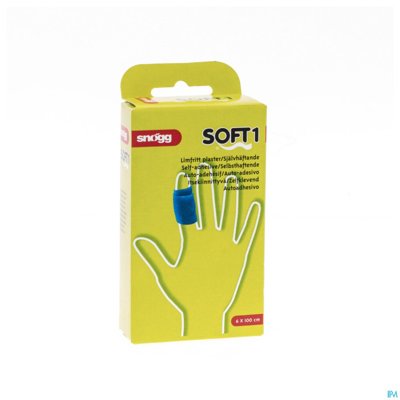 Soft snogg 6cmx1m bleu