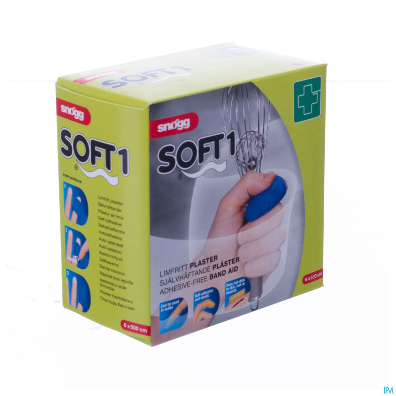 Soft snogg 6cmx5m bleu