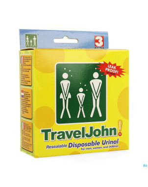 Travel john urinal    3x800ml