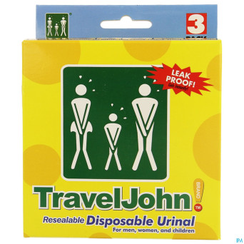 Travel john urinal    3x800ml