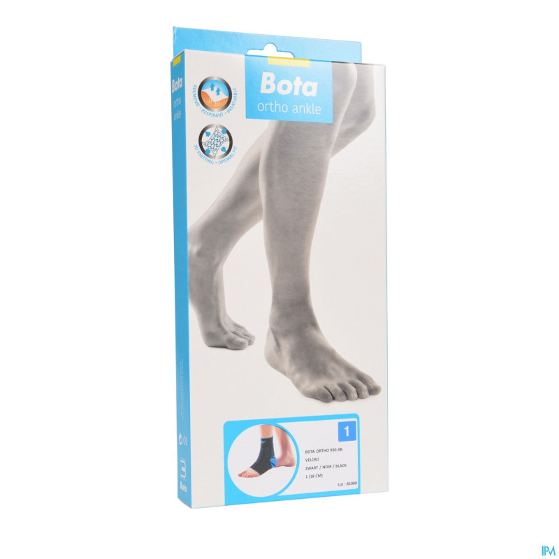 Bota ortho ab+velcr 930 noir  n1