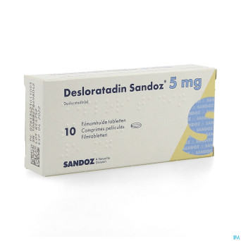 Desloratadine sandoz 5 mg comp pell  10 x  5 mg