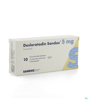 Desloratadine sandoz 5 mg comp pell  10 x  5 mg