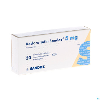 Desloratadine sandoz 5 mg comp pell  30 x  5 mg