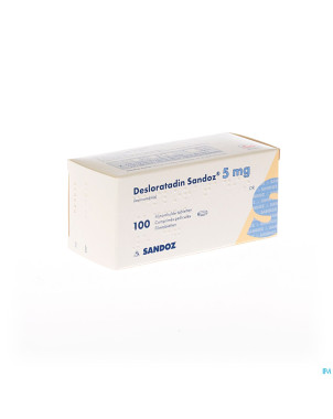 Desloratadine sandoz 5 mg comp pell 100 x  5 mg