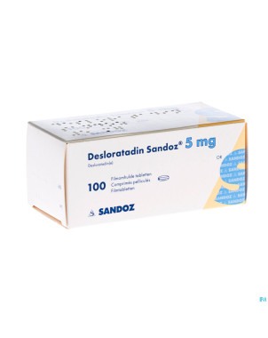 Desloratadine sandoz 5 mg comp pell 100 x  5 mg