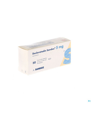 Desloratadine sandoz 5 mg comp pell  50 x  5 mg