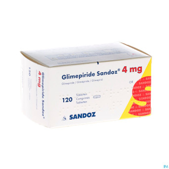 Glimepiride sandoz 4 mg tabl 120 x 4 mg
