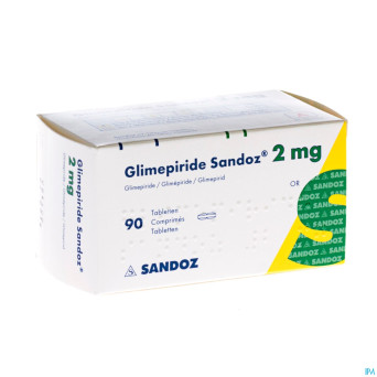 Glimepiride sandoz 2 mg tabl  90 x 2 mg