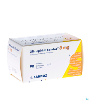 Glimepiride sandoz 3 mg tabl  90 x 3 mg