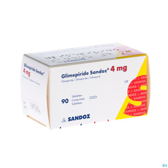 Glimepiride sandoz 4 mg tabl  90 x 4 mg