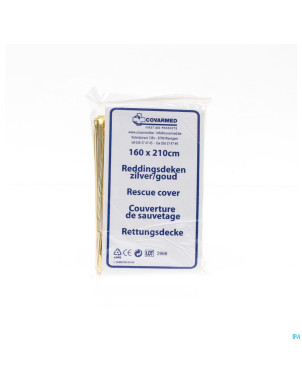 Couverture sauvetage or/argent 220x160cm