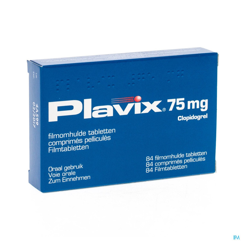 Plavix pi pharma comp 84 x 75 mg pip
