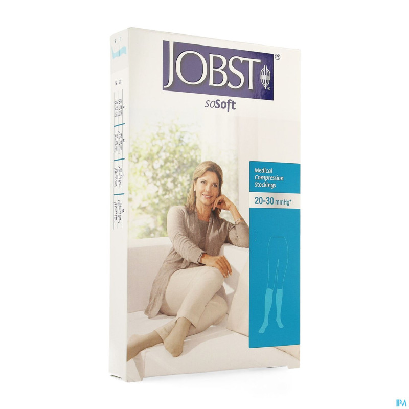 Jobst sosoft ribbed c2 20-30 ad sand  s