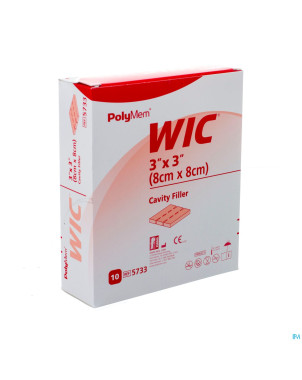 Polymem wic cavity wound filler 8x8cm 10