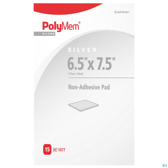 Polymem silver non-adhesif pad 17cmx19cm 15