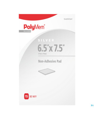 Polymem silver non-adhesif pad 17cmx19cm 15