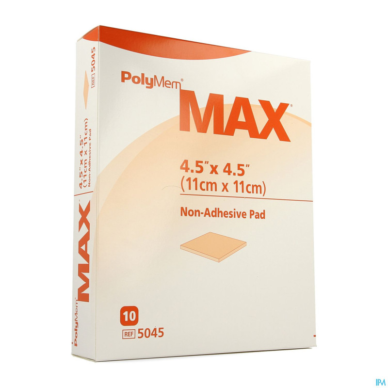 Polymem max pad dressing n/adh 11x11cm    10 5045