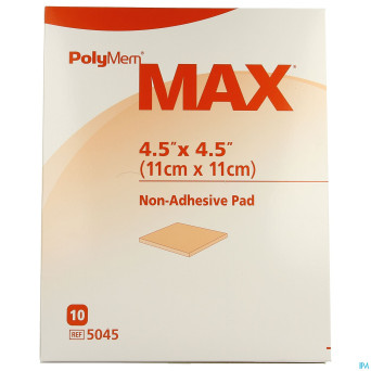 Polymem max pad dressing n/adh 11x11cm    10 5045
