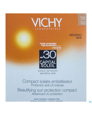 Vichy cap sol compact powder light 10g