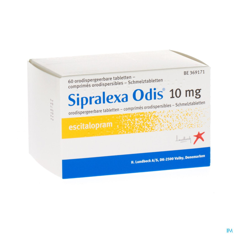 Sipralexa odis 10 mg comp orodisp 60 x 10 mg