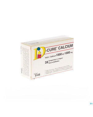 D cure calcium 1000mg/1000ui comp croquer  28