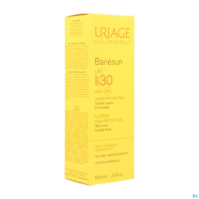 Uriage bariesun lait spf30 tube 100ml