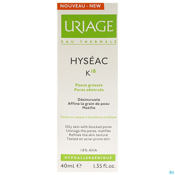 Uriage hyseac k18 tube 40ml