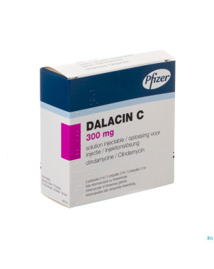 Dalacin c 300 mg sol inj amp 5 x 2 ml 150 mg/ml