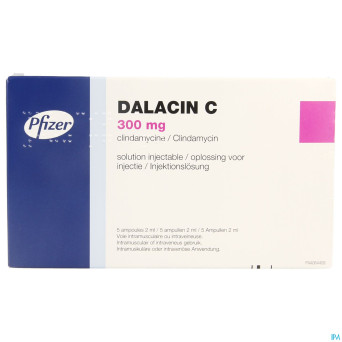 Dalacin c 300 mg sol inj amp 5 x 2 ml 150 mg/ml
