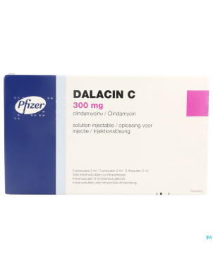 Dalacin c 300 mg sol inj amp 5 x 2 ml 150 mg/ml