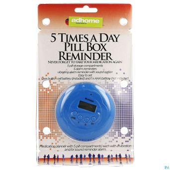 Boite medicaments horloge lcd+fonction vibrante
