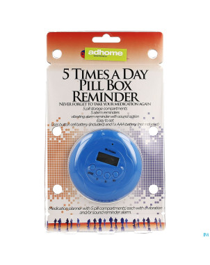 Boite medicaments horloge lcd+fonction vibrante