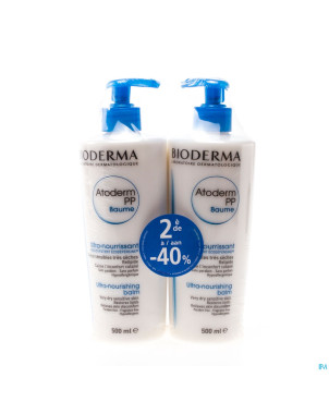 Bioderma atoderm creme pp baume 2x500ml 2e 40%