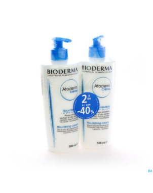 Bioderma atoderm creme pts duo 2x500ml 2e 40%