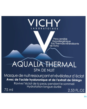 Vichy aqualia thermal spa nuit 75ml