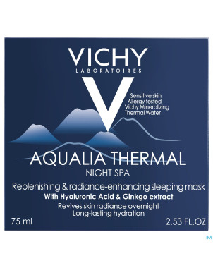 Vichy aqualia thermal spa nuit 75ml