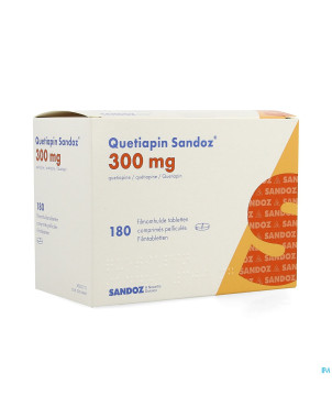 Quetiapin sandoz comp enrobe 180 x 300 mg