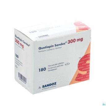 Quetiapin sandoz comp enrobe 180 x 300 mg