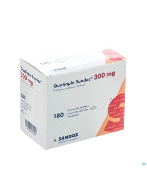 Quetiapin sandoz comp enrobe 180 x 300 mg