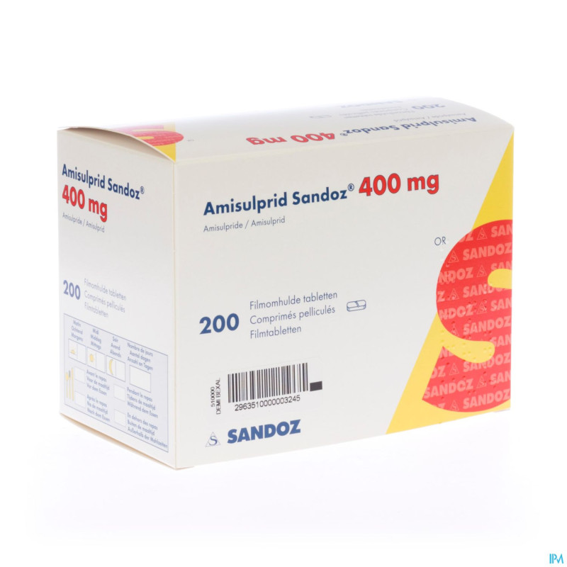 Amisulprid sandoz 400 mg tabl 200