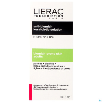 Lierac prescription sol.keratol. a/imperfect 100ml