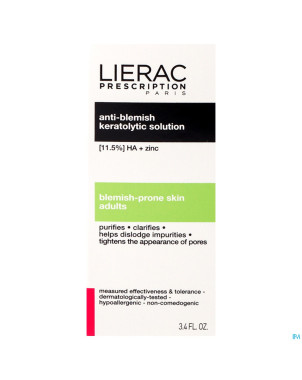 Lierac prescription sol.keratol. a/imperfect 100ml