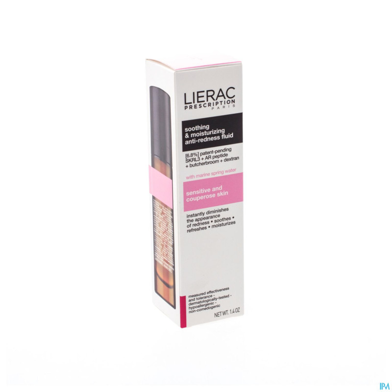 Lierac prescription fluide a/rouge apais&hydra40ml