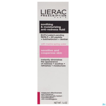 Lierac prescription fluide a/rouge apais&hydra40ml