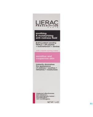 Lierac prescription fluide a/rouge apais&hydra40ml