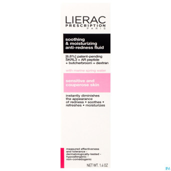 Lierac prescription fluide a/rouge apais&hydra40ml
