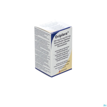 Eviplera 200 mg/25 mg/245 mg comp pell 30