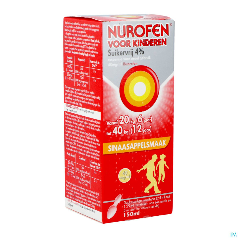Nurofen enfant orange 4% susp s/sucre    150ml